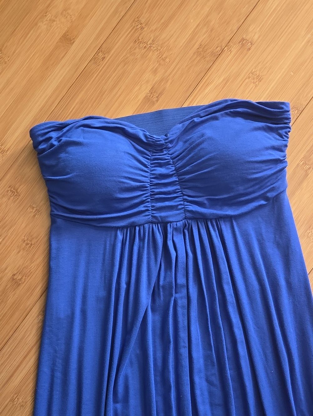 Remain Strapless Blue Maxi Dress - Elegant Summer Style XS